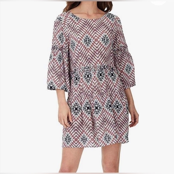 WILLIAM RAST Multi Fractal Diamond Shift Dress L - Picture 1 of 3